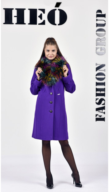 Kabát fialový Broňa - 5211 COLOR 400