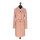 Dámsky vlnený Kabát rúžovy Aaleyah - 5307 Color 526