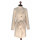 Dámsky vlnený kabát bežový Aariz - 5309 Color 506