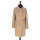Dámsky vlnený Kabát hnedý Aayan - 5312 Color 397