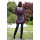 Dámsky vlnený Kabát bordovo-sivý Aanisah - 5308.1 Color 509