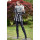 Dámsky vlnený Kabát čierno-biely Lincolníček - 5329.1 Color 605