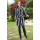 Dámsky vlnený Kabát čiern-biely Aaryan - 5332.1 Color 605