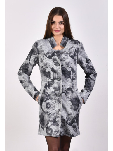 Plášť čierno biely Assh 5220.1 color 325