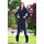 Dámsky vlnený kabát čierny Lindl - 5342 Color 77