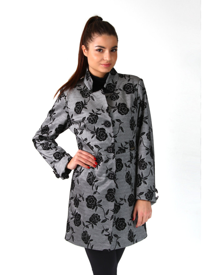 Plášť čierno biely Assh 5220 color 185 Plášť čierno biely Assh 5220 color 185