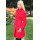 Dámsky vlnený Kabát červený  Anabela - 5184-c COLOR 106