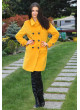 Dámsky vlnený Kabát žltý Anabela - 5184-a COLOR 235 