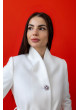 Dámsky vlnený kabát biely Valentína - 5449 Color 684 Dámsky vlnený kabát biely Valentína - 5449 Color 684