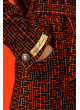Dámsky vlnený kabát oranžový Rebeka - 5453 Color 824 Dámsky vlnený kabát oranžový Rebeka - 5453 Color 824