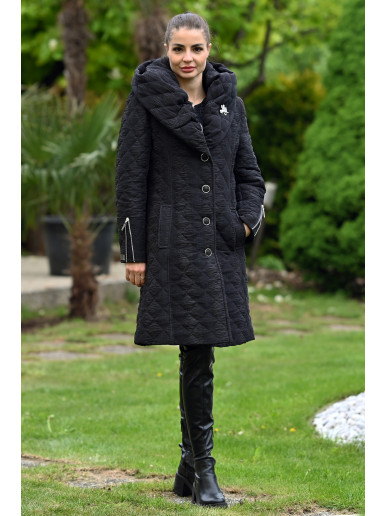 Dámska Bunda čierna Seli - 5418 Color 771