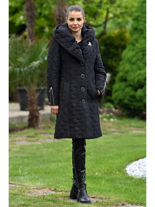 Dámska Bunda čierna Seli - 5418 Color 771