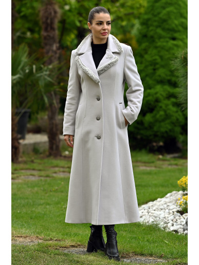 Dámsky kabát béžovy Freja - 5406 Color 246 Dámsky kabát béžovy Freja - 5406 Color 246