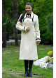 Dámsky kabát biely Olinka - 5411 Color 764