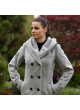 Dámsky kabát čierno biely Paula - 5403 Color 779