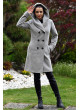 Dámsky kabát čierno biely Paula - 5403 Color 779