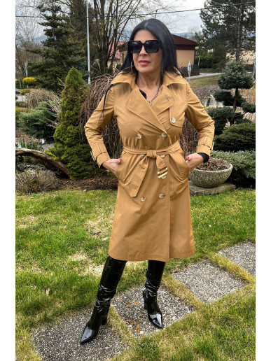 Dámsky plášť hnedý Leyla - 5358 color 678