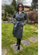 Dámsky plášť čierny Leyla - 5358 color 623