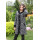 Dámsky vlnený Kabát čierno biely Jozefína - 5165.1 COLOR 288/77