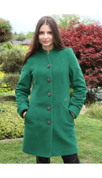 Kabát zelený Judita - 5208 COLOR 229