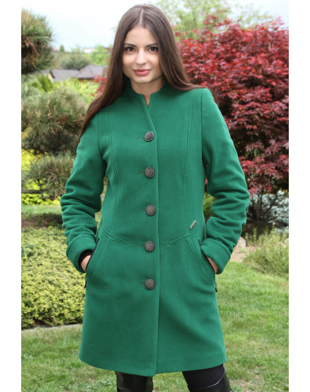 Kabát zelený Judita - 5208 COLOR 229