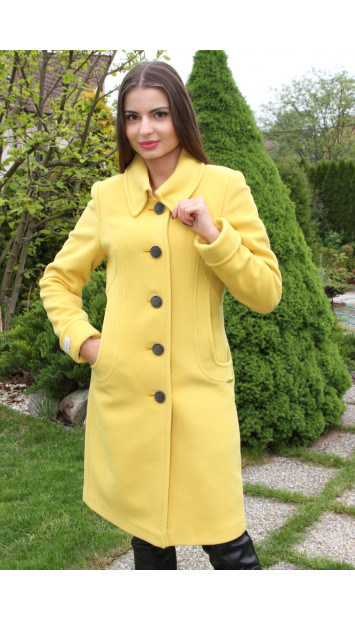 Kabát žltý Dáša - 5210 COLOR 306