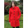 Kabát červený Kornélia - 5218 COLOR 106