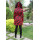 Dámsky vlnený Kabát červený Barbara - 5256.1