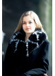 Dámsky vlnený Kabát čierny Jennifer - 39334 Dámsky vlnený Kabát čierny Jennifer - 39334