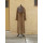 Dámsky vlnený Kabát hnedý  Etela - 39432