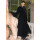 Dámsky vlnený Kabát čierny Dana - 39733