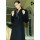 Dámsky vlnený Kabát čierny Dana - 39733