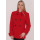 Dámsky vlnený Kabát červený Monika - 39788