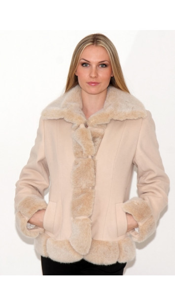 Kabát rúžový Anina - 39807
