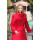 Dámsky vlnený Kabát červený Ingrida - 39789
