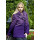 Dámsky vlnený Kabát fialový Servác - 39794