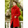 Kabát červený Nina - 4003