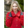 Dámsky vlnený Kabát červený Laura - 4007