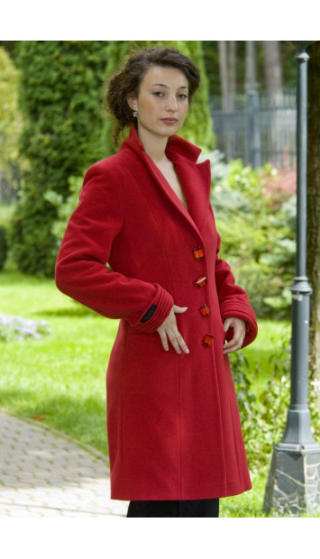 Kabát červený Nrobert - 4011