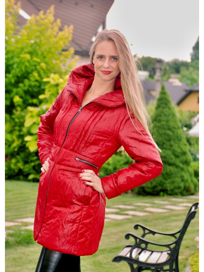 Dámska bunda červená Milota - 5052.3