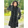 Dámsky vlnený Kabát čierny  Anna - 5114.1 C1